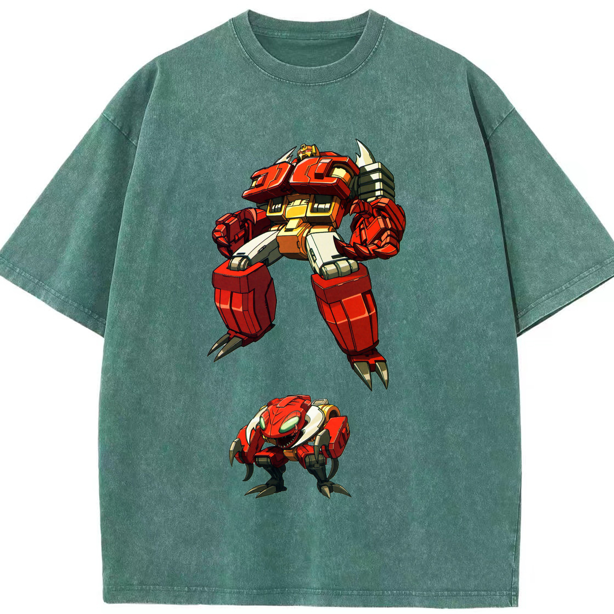 （画像用）  綿100% ヴィンテージ風 半袖Tシャツ（フロントプリント）